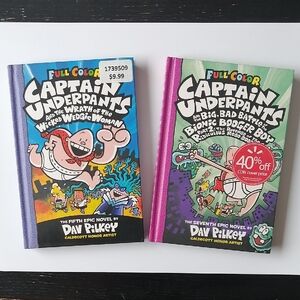 Captain Underpants Full Color Book Set (2)
